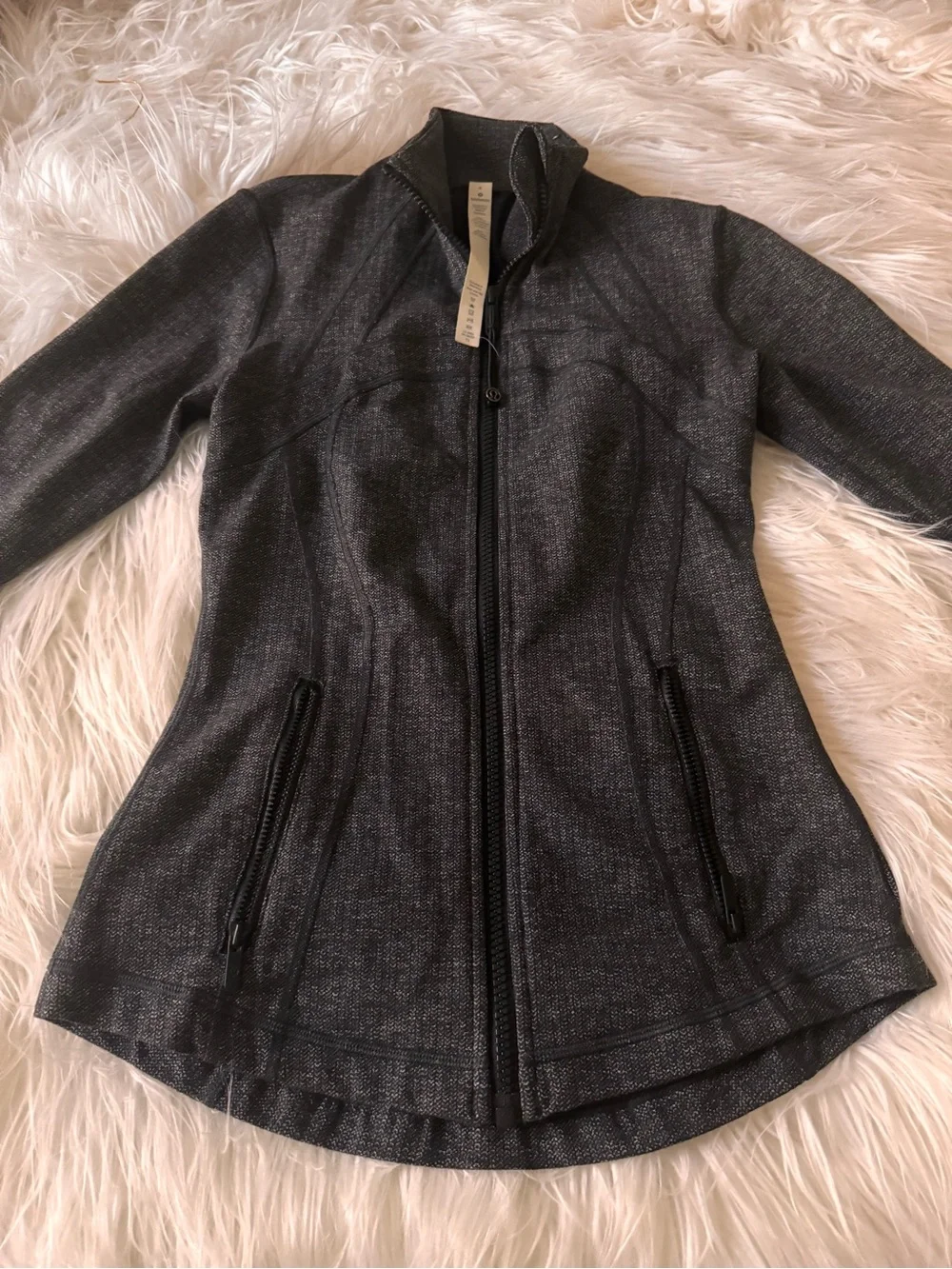 lululemon athletica Charcoal Heather Full-Zip Utility Jacket